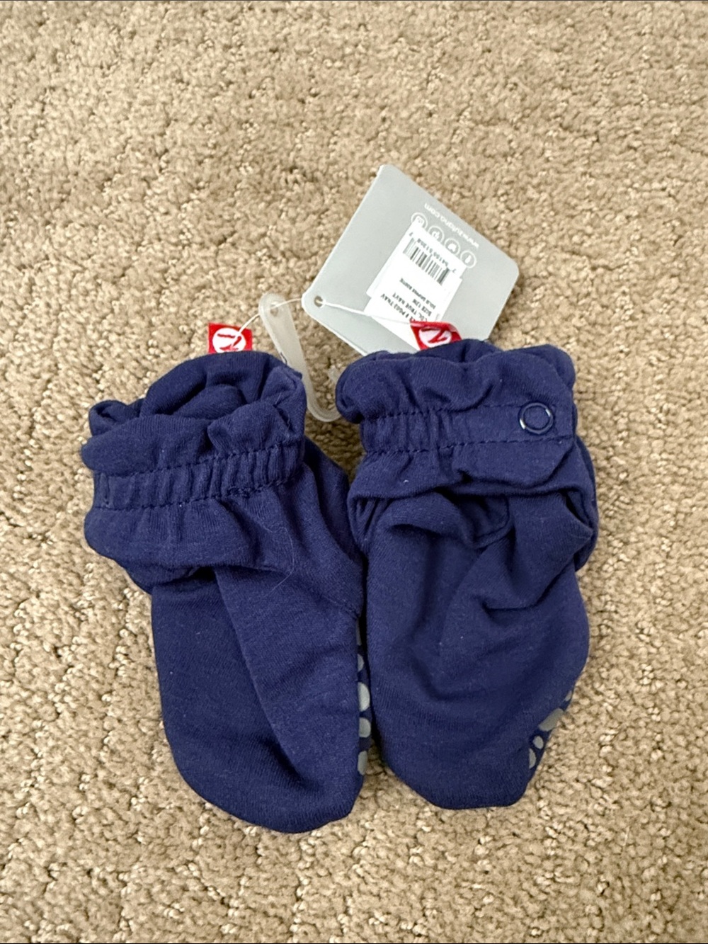 Navy Blue Zutano Booties 12M